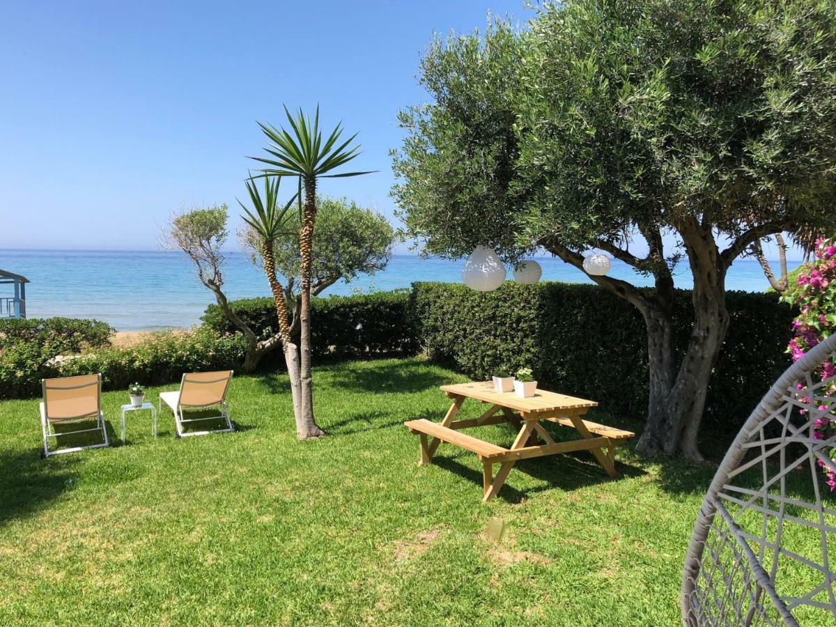 Aqua Seafront Glyfada Corfu Beach House With Garden Exterior foto